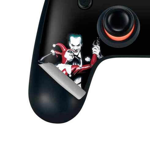DC Comics The Joker Batman: Harley Quinn Cover #1 Art by Alex Ross. Piece Also known as Tango with Evil Google Stadia Controller Skin