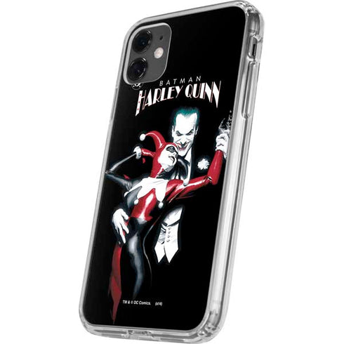 DC Comics The Joker Batman: Harley Quinn Cover #1 Art by Alex Ross. Piece Also known as Tango with Evil iPhone 11 Clear Case