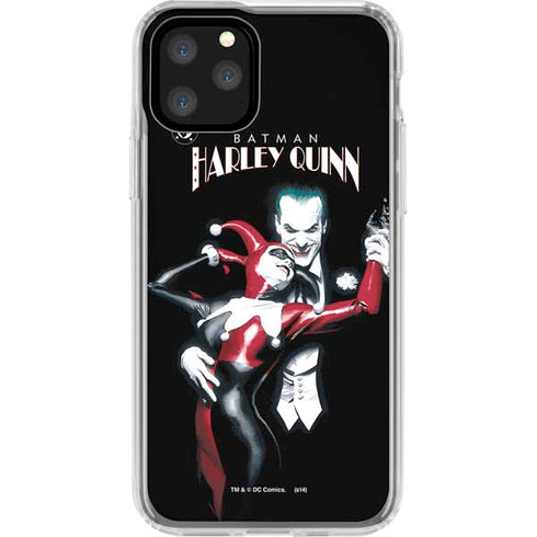 DC Comics The Joker Batman: Harley Quinn Cover #1 Art by Alex Ross. Piece Also known as Tango with Evil iPhone 11 Pro Clear Case