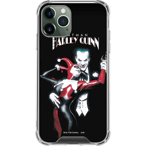 DC Comics The Joker Batman: Harley Quinn Cover #1 Art by Alex Ross. Piece Also known as Tango with Evil iPhone 11 Pro Max Clear Case