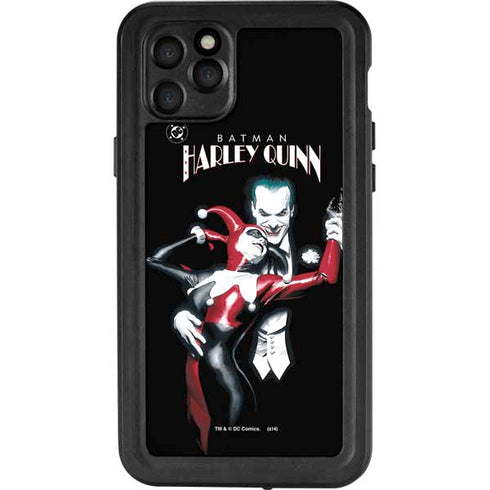 DC Comics The Joker Batman: Harley Quinn Cover #1 Art by Alex Ross. Piece Also known as Tango with Evil iPhone 11 Pro Max Waterproof Case