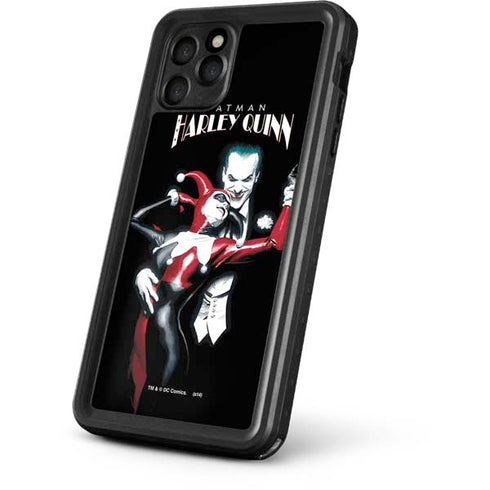 DC Comics The Joker Batman: Harley Quinn Cover #1 Art by Alex Ross. Piece Also known as Tango with Evil iPhone 11 Pro Max Waterproof Case