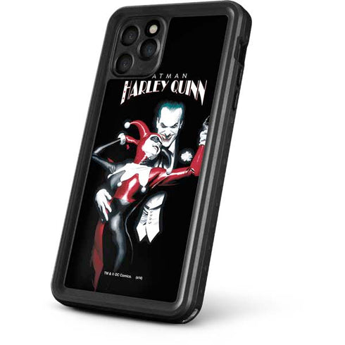 DC Comics The Joker Batman: Harley Quinn Cover #1 Art by Alex Ross. Piece Also known as Tango with Evil iPhone 11 Pro Waterproof Case