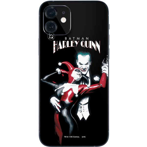 DC Comics The Joker Batman: Harley Quinn Cover #1 Art by Alex Ross. Piece Also known as Tango with Evil iPhone 12 Mini Skin