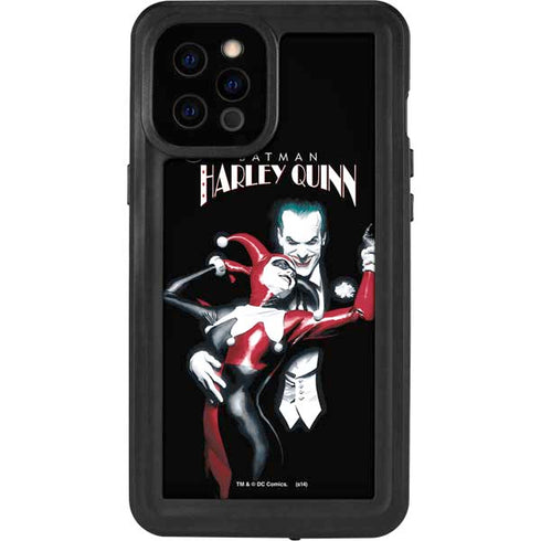 DC Comics The Joker Batman: Harley Quinn Cover #1 Art by Alex Ross. Piece Also known as Tango with Evil iPhone 12 Pro Max Waterproof Case