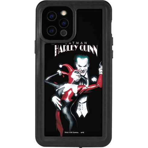 DC Comics The Joker Batman: Harley Quinn Cover #1 Art by Alex Ross. Piece Also known as Tango with Evil iPhone 12 Pro Waterproof Case