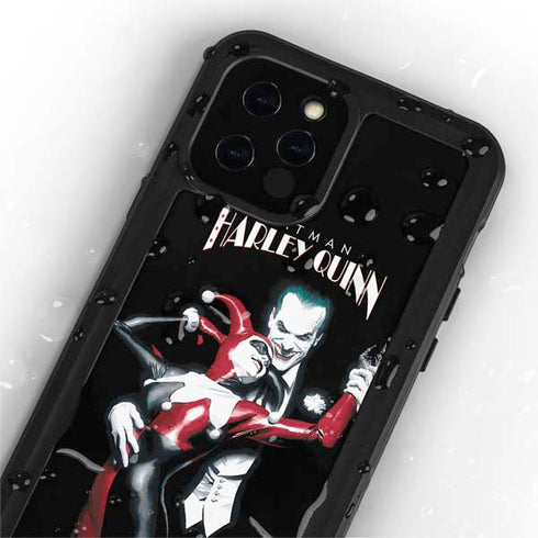 DC Comics The Joker Batman: Harley Quinn Cover #1 Art by Alex Ross. Piece Also known as Tango with Evil iPhone 12 Pro Waterproof Case