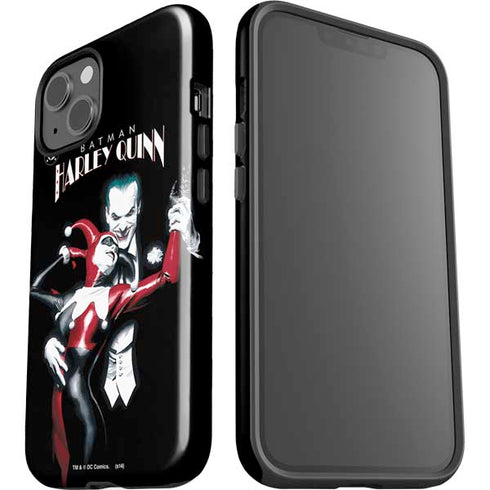 DC Comics The Joker Batman: Harley Quinn Cover #1 Art by Alex Ross. Piece Also known as Tango with Evil iPhone 15 Plus Impact Case