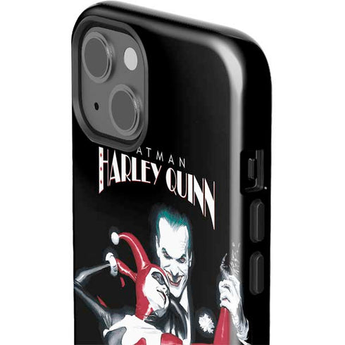 DC Comics The Joker Batman: Harley Quinn Cover #1 Art by Alex Ross. Piece Also known as Tango with Evil iPhone 15 Impact Case