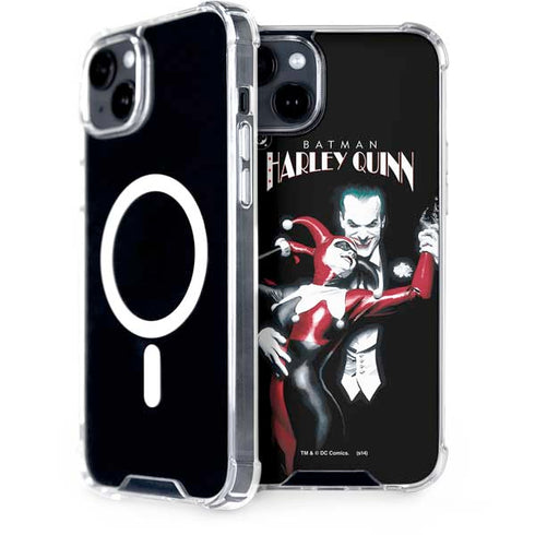 DC Comics The Joker Batman: Harley Quinn Cover #1 Art by Alex Ross. Piece Also known as Tango with Evil iPhone 15 Plus MagSafe Case