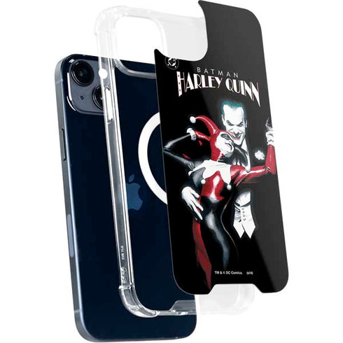 DC Comics The Joker Batman: Harley Quinn Cover #1 Art by Alex Ross. Piece Also known as Tango with Evil iPhone 15 Plus MagSafe Case