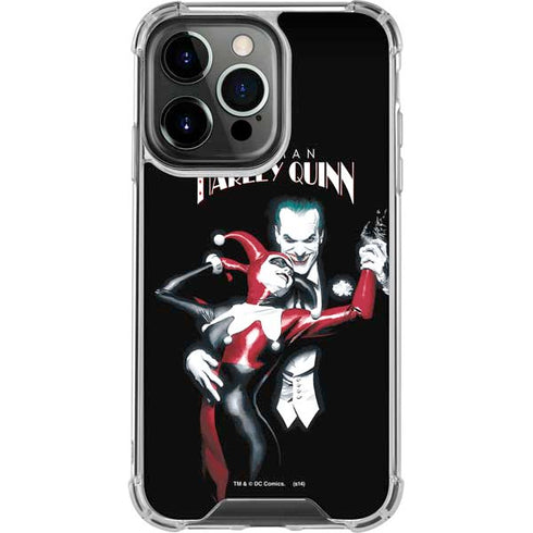 DC Comics The Joker Batman: Harley Quinn Cover #1 Art by Alex Ross. Piece Also known as Tango with Evil iPhone 15 Pro Clear Case
