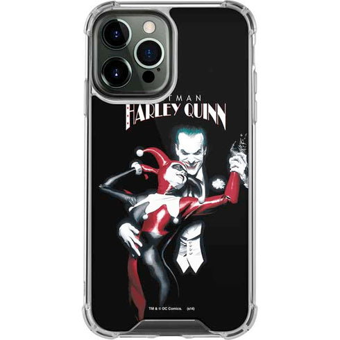 DC Comics The Joker Batman: Harley Quinn Cover #1 Art by Alex Ross. Piece Also known as Tango with Evil iPhone 14 Pro Max Clear Case