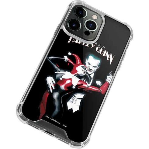 DC Comics The Joker Batman: Harley Quinn Cover #1 Art by Alex Ross. Piece Also known as Tango with Evil iPhone 14 Pro Max Clear Case