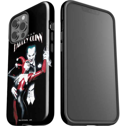 DC Comics The Joker Batman: Harley Quinn Cover #1 Art by Alex Ross. Piece Also known as Tango with Evil iPhone 15 Pro Max Impact Case