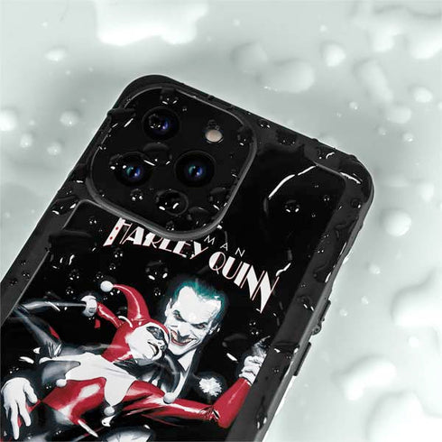 DC Comics The Joker Batman: Harley Quinn Cover #1 Art by Alex Ross. Piece Also known as Tango with Evil iPhone 14 Pro Waterproof Case