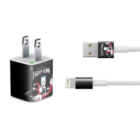 DC Comics The Joker Batman: Harley Quinn Cover #1 Art by Alex Ross. Piece Also known as Tango with Evil iPhone Charger (5W USB) Skin