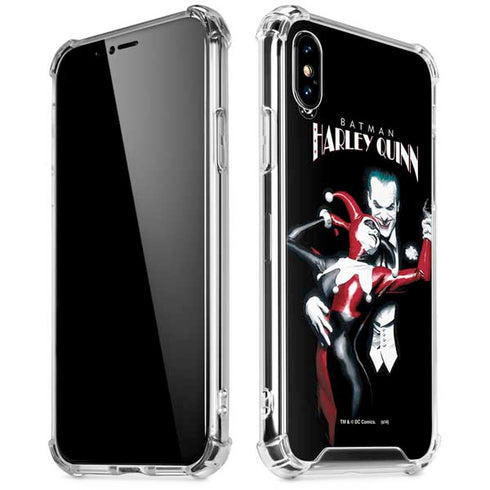 DC Comics The Joker Batman: Harley Quinn Cover #1 Art by Alex Ross. Piece Also known as Tango with Evil iPhone XS Max Clear Case