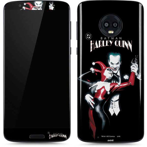 DC Comics The Joker Batman: Harley Quinn Cover #1 Art by Alex Ross. Piece Also known as Tango with Evil Moto G6 Skin