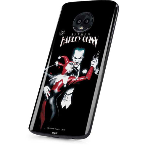 DC Comics The Joker Batman: Harley Quinn Cover #1 Art by Alex Ross. Piece Also known as Tango with Evil Moto G6 Skin