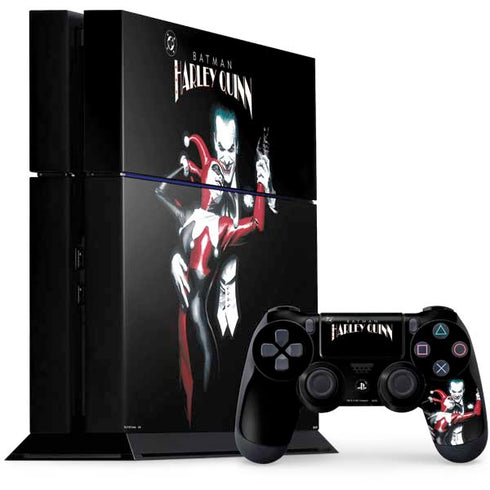DC Comics The Joker Batman: Harley Quinn Cover #1 Art by Alex Ross. Piece Also known as Tango with Evil PS4 Console and Controller Bundle Skin