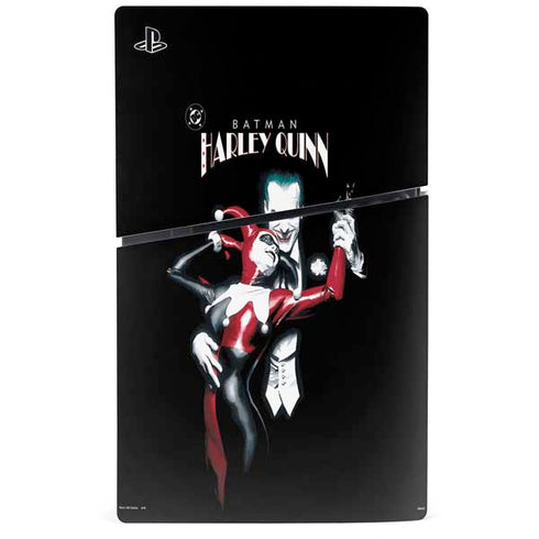 DC Comics The Joker Batman: Harley Quinn Cover #1 Art by Alex Ross. Piece Also known as Tango with Evil PS5 Slim Disk Console Skin