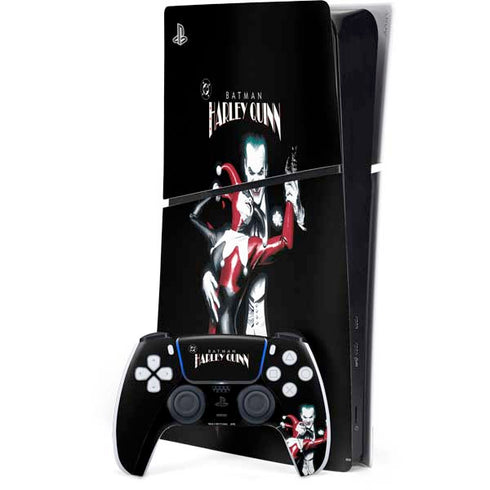 DC Comics The Joker Batman: Harley Quinn Cover #1 Art by Alex Ross. Piece Also known as Tango with Evil PS5 Slim Digital Edition Bundle Skin