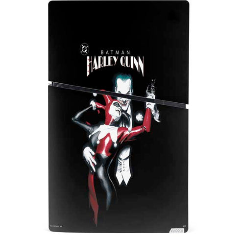 DC Comics The Joker Batman: Harley Quinn Cover #1 Art by Alex Ross. Piece Also known as Tango with Evil PS5 Slim Digital Edition Bundle Skin