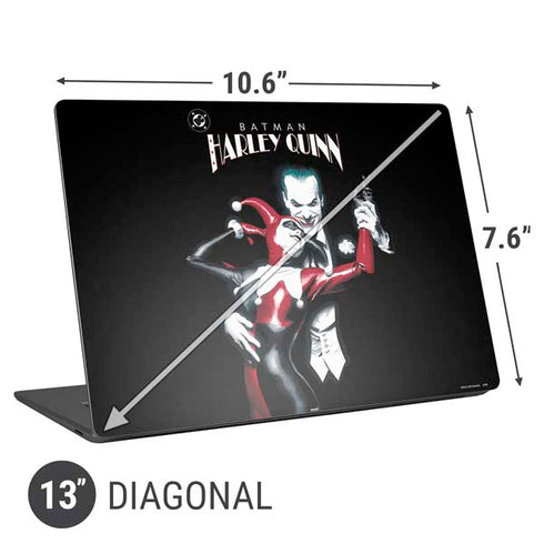 DC Comics The Joker Batman: Harley Quinn Cover #1 Art by Alex Ross. Piece Also known as Tango with Evil Universal Laptop 13in (10.6 x 7.6in) Skin