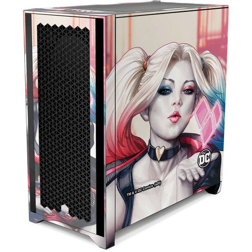 DC Comics Harley Quinn Rebirth Cover #1 Legacy Color Variant Art by Art Germ Corsair 4000D Tempered Glass Mid-Tower ATX Case Skin
