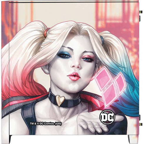 DC Comics Harley Quinn Rebirth Cover #1 Legacy Color Variant Art by Art Germ Corsair 4000D Tempered Glass Mid-Tower ATX Case Skin