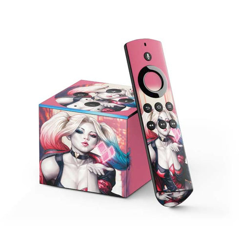 DC Comics Harley Quinn Rebirth Cover #1 Legacy Color Variant Art by Art Germ Fire TV Cube Skin