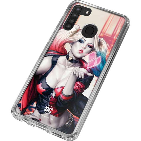 DC Comics Harley Quinn Rebirth Cover #1 Legacy Color Variant Art by Art Germ Galaxy A21 Clear Case
