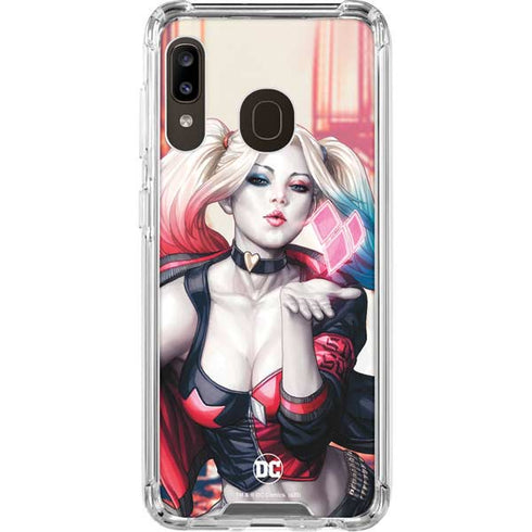 DC Comics Harley Quinn Rebirth Cover #1 Legacy Color Variant Art by Art Germ Galaxy A30 Clear Case
