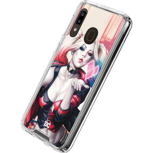 DC Comics Harley Quinn Rebirth Cover #1 Legacy Color Variant Art by Art Germ Galaxy A30 Clear Case