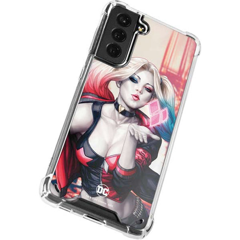 DC Comics Harley Quinn Rebirth Cover #1 Legacy Color Variant Art by Art Germ Galaxy S21 Plus 5G Clear Case