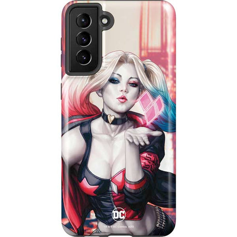 DC Comics Harley Quinn Rebirth Cover #1 Legacy Color Variant Art by Art Germ Galaxy S21 Plus 5G Pro Case