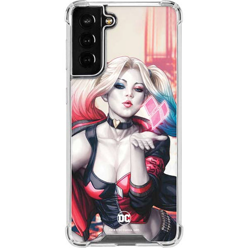 DC Comics Harley Quinn Rebirth Cover #1 Legacy Color Variant Art by Art Germ Galaxy S22 Plus Clear Case