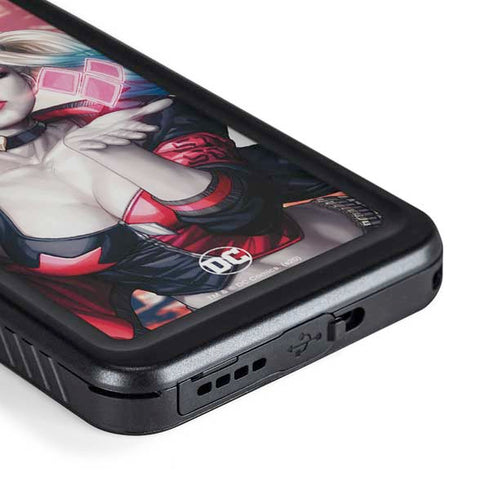 DC Comics Harley Quinn Rebirth Cover #1 Legacy Color Variant Art by Art Germ Galaxy S23 Plus Waterproof Case