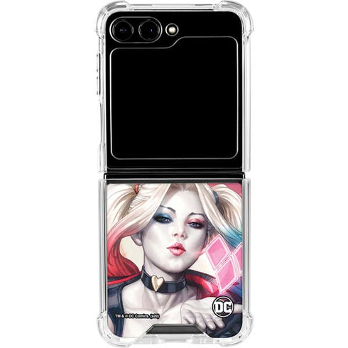 DC Comics Harley Quinn Rebirth Cover #1 Legacy Color Variant Art by Art Germ Galaxy Z Flip5 5G Clear Case