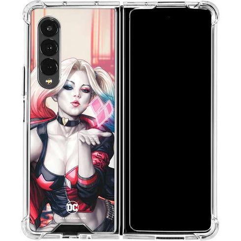 DC Comics Harley Quinn Rebirth Cover #1 Legacy Color Variant Art by Art Germ Galaxy Z Fold4 5G Clear Case
