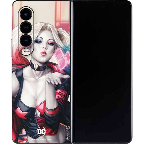 DC Comics Harley Quinn Rebirth Cover #1 Legacy Color Variant Art by Art Germ Galaxy Z Fold4 5G Skin