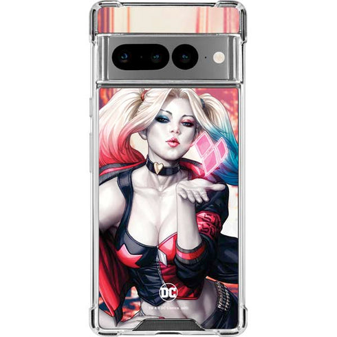 DC Comics Harley Quinn Rebirth Cover #1 Legacy Color Variant Art by Art Germ Google Pixel 7 Pro Clear Case