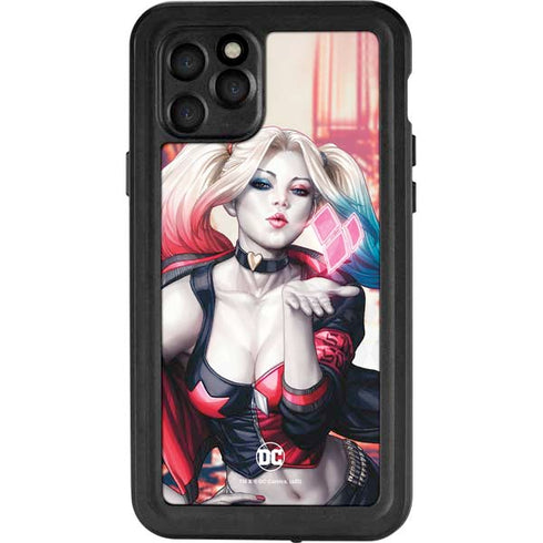 DC Comics Harley Quinn Rebirth Cover #1 Legacy Color Variant Art by Art Germ iPhone 11 Pro Waterproof Case