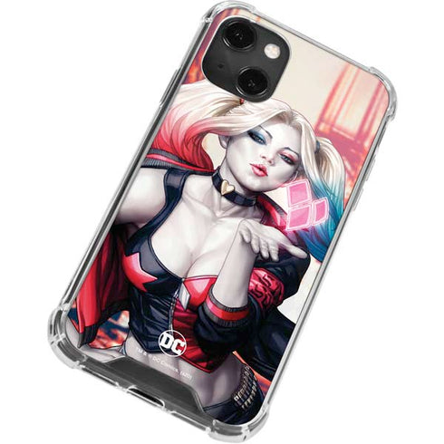 DC Comics Harley Quinn Rebirth Cover #1 Legacy Color Variant Art by Art Germ iPhone 13 Mini Clear Case