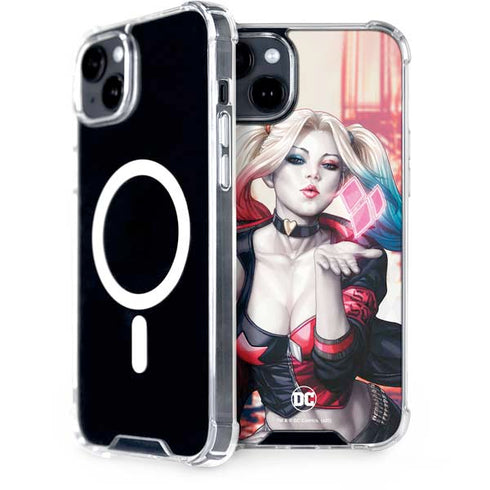 DC Comics Harley Quinn Rebirth Cover #1 Legacy Color Variant Art by Art Germ iPhone 15 Plus MagSafe Case