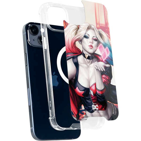 DC Comics Harley Quinn Rebirth Cover #1 Legacy Color Variant Art by Art Germ iPhone 15 Plus MagSafe Case