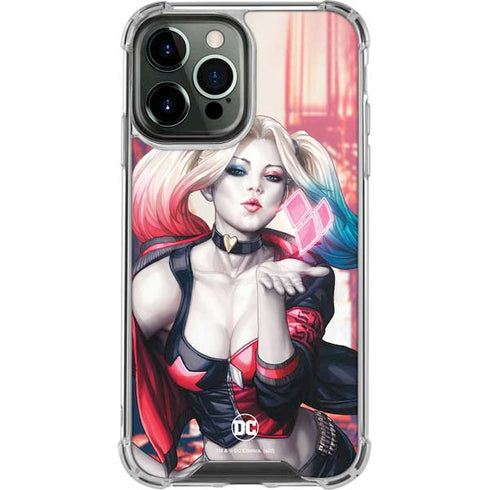 DC Comics Harley Quinn Rebirth Cover #1 Legacy Color Variant Art by Art Germ iPhone 14 Pro Max Clear Case