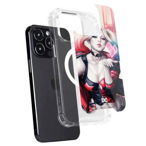 DC Comics Harley Quinn Rebirth Cover #1 Legacy Color Variant Art by Art Germ iPhone 14 Pro Max MagSafe Case