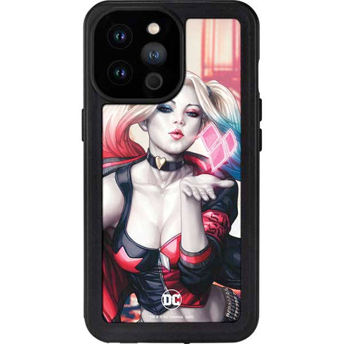 DC Comics Harley Quinn Rebirth Cover #1 Legacy Color Variant Art by Art Germ iPhone 14 Pro Max Waterproof Case